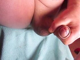 68yrold Grand-Step dad 139 Uncut Chub Wank Solo Closeup Close Penis