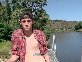 553 - Dark Haired Twink Cant Pay The Mediation Fee So He Sucks His Interviewers Big Cock