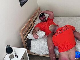 Big Muscular Men Bareback After Blowjob