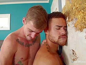 Beaux Banks And Ryan Jordan In Gets A Hard, Fast Pounding After A Shower