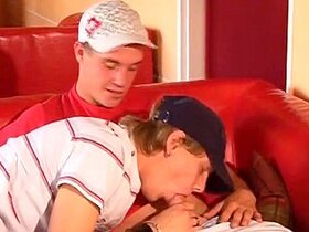 Intense Anal Featuring Two Cap-wearing