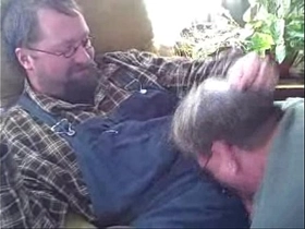 Cigar Top Gets His Cock Sucked by Old Man