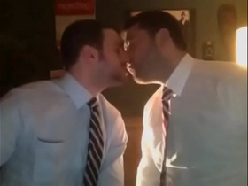 Sexy Guys Kissing Each Other While